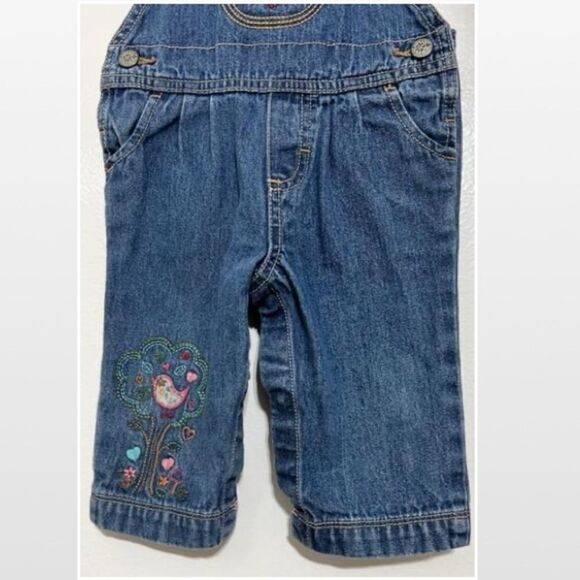 OshKosh B'gosh Baby Blue Denim Vestbak Kid Overalls - Picture 6 of 15